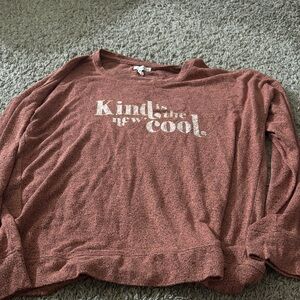 Maurices Warm Brown Crew Neck Top